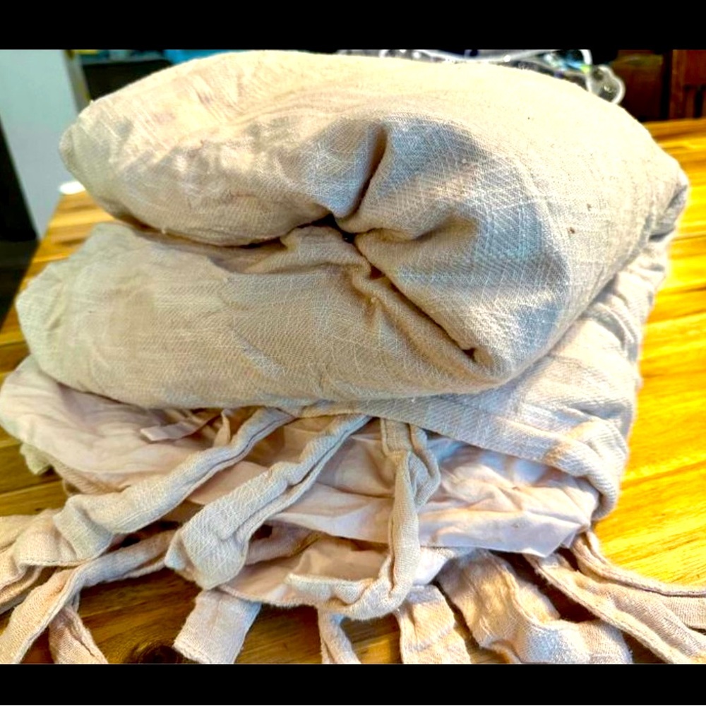 100% cotton king size duvet cover *naturally dyed w avocado pits*